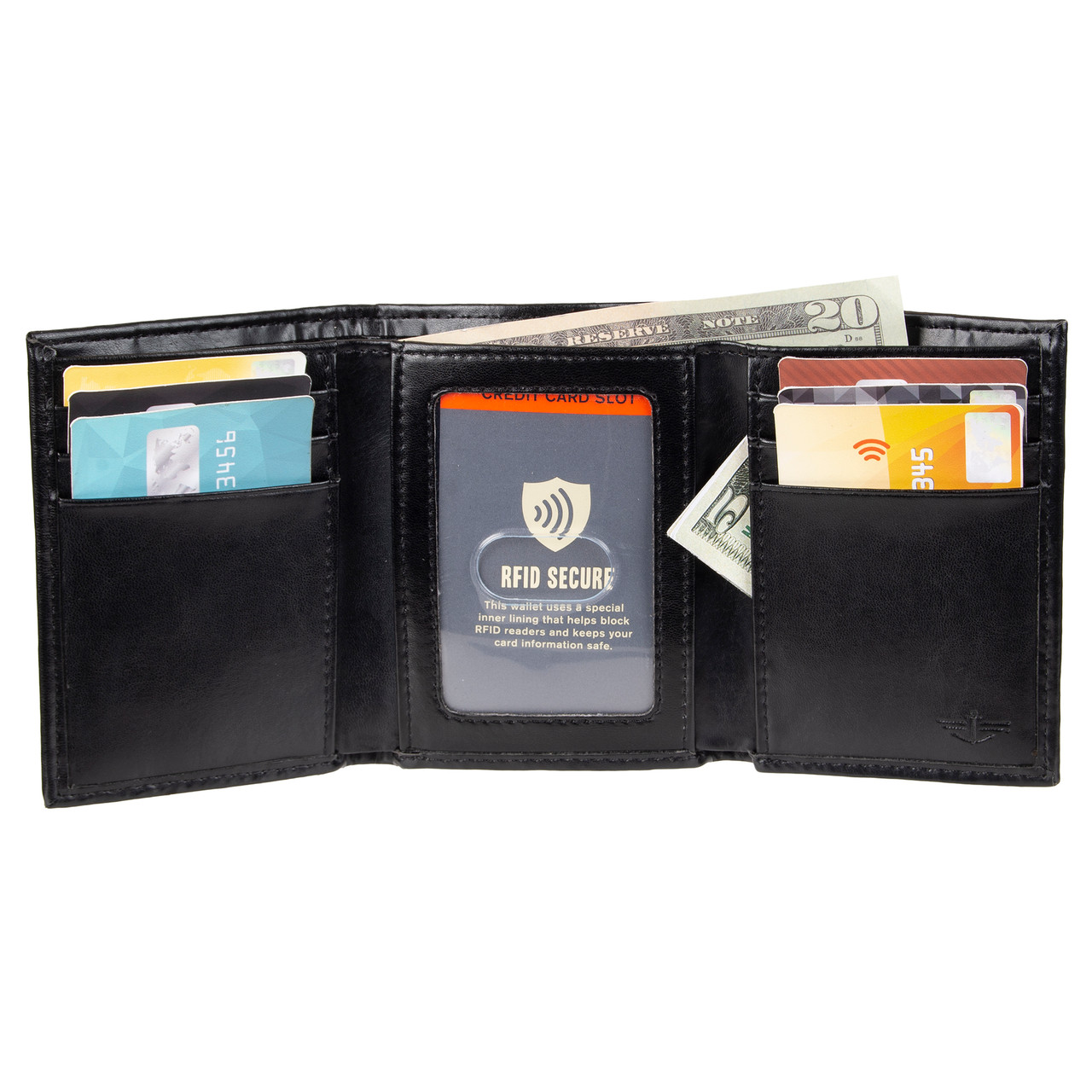 Dockers® Trifold RFID Wallet in brown and black - 31DK110009