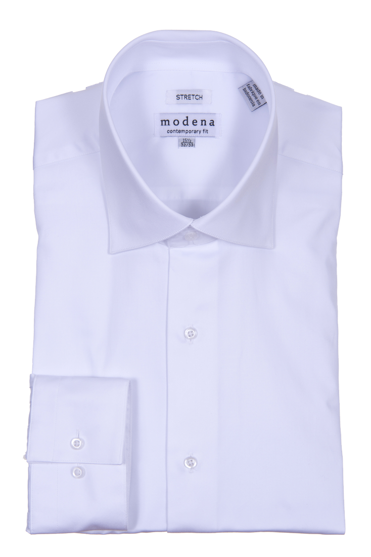 Modena Modern Fit Dress Shirt, 18 36/37 / White