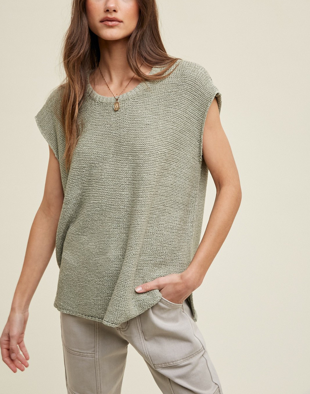 Ladies Wishlist Muscle Sweater Vest - WL24-8638
