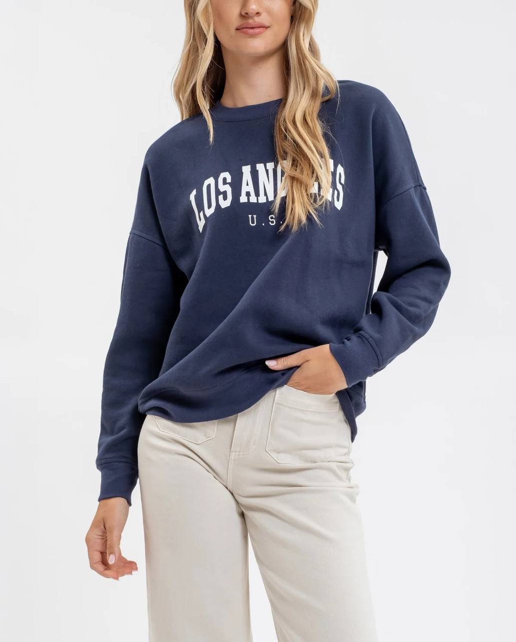トップス Marble Print Jersey Crew Neck Top blue Women's Champion Carolina Blue North Carolina Tar Heels