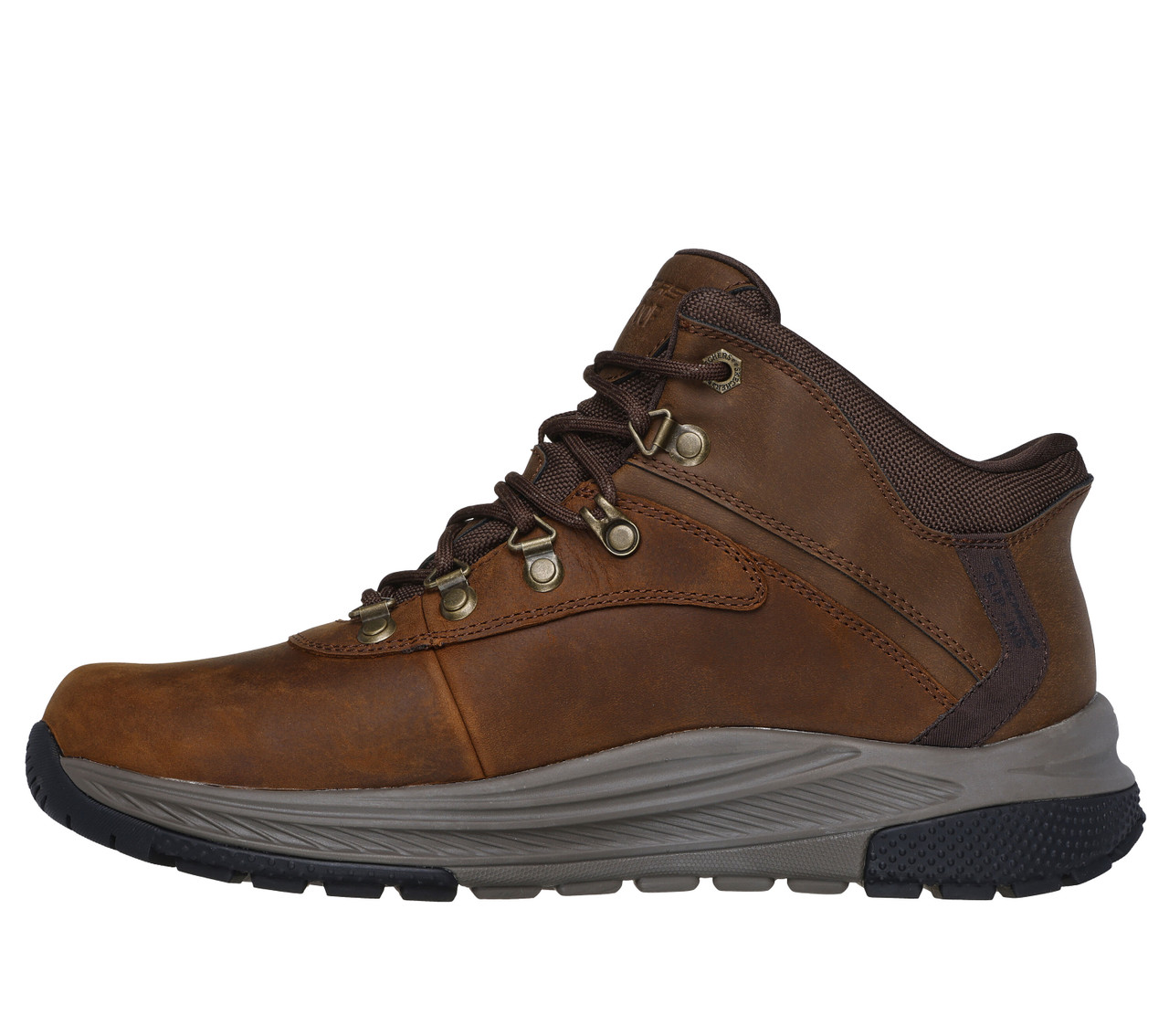 Brown Skechers Relaxed Fit Memory Foam Boots Skechers Work Men main image 2