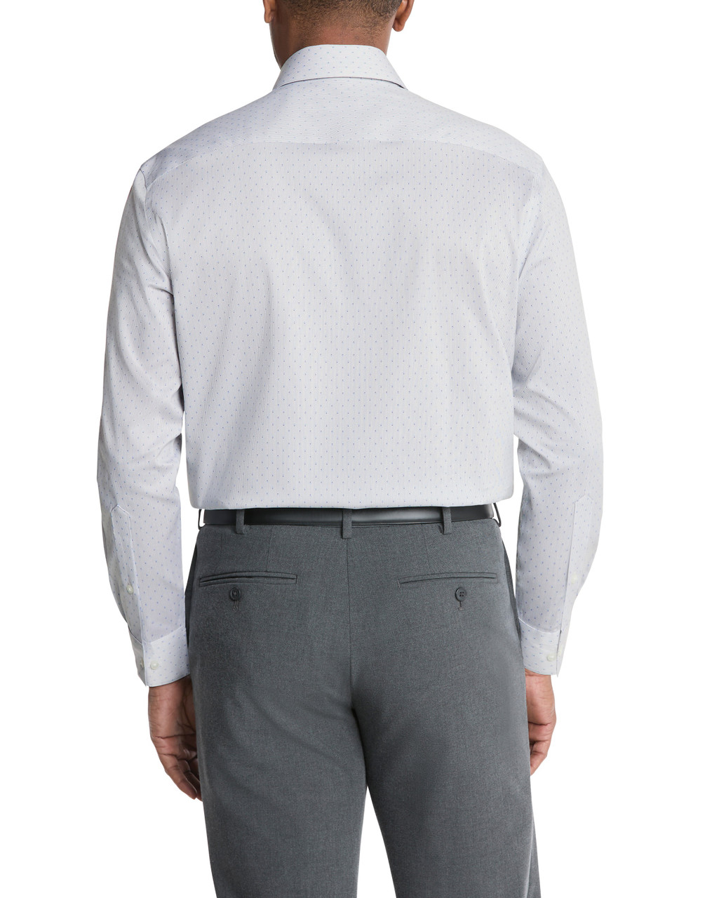 Van Heusen Men's Regular Fit Ultra Wrinkle Free Flex Collar Dress Shirt - Blue, Rain - Size 17-17.5 32-33