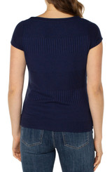 Liverpool Boat Neck Ribbed Top