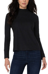 Liverpool Ribbed Mock Neck