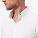 Mizzen and Main White Solid Shirt