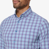 Mizzen and Main Ashley Blue Plaid Dress Shirt