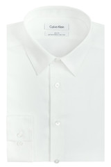 Calvin Klein Steel Slim Fit Non-Iron Dress Shirt - White