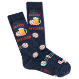 K Bell Men's Relief Pitcher Socks