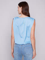 Charlie B Satin Air Flow Top