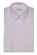 Cooper & Stewart Pink Dress Shirt Spread Collar