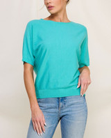 Mixed Texture Dolman Sweater