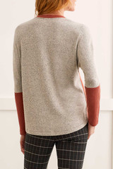 Tribal V Neck Color Block Top