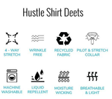Hustle Dress Shirt Slim Fit - Black