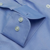 Cooper & Stewart Tailored Fit Spread Collar - Blue