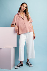 EE:Some Silky Button Up Blouse