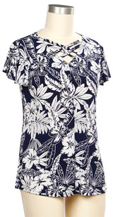 N Touch Blayre Tropical Print Top - 465C