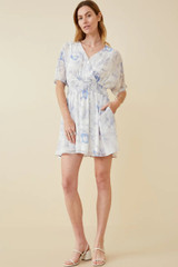 Hayden Floral Smocked Surplice Dress