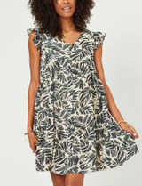 Hayden Botantical Print Ruffle Dress