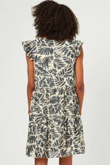 Hayden Botantical Print Ruffle Dress