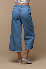 Drawstring Wide Leg Pants