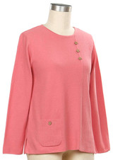 Southern Lady Home Weekend Button Sweater