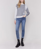 Charlie B Color Block Sweater - C2664-464A