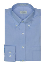 Cooper & Stewart Regular Fit Button Down Collar - Blue