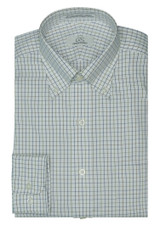 Cooper & Stewart Regular Fit Multi Windowpane Button Down Collar