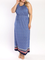 Plus Printed Maxi Dress