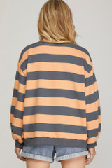 S+S Striped French Terry Pullover