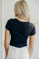 Mikarose Short Sleeve Scoop Tee