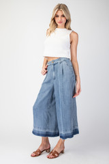 Ee:some Mineral Washed Wide Leg Pants