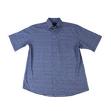 F/X Fusion Short Sleeve Textured Linen Print Shirt