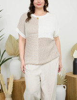 Blu Pepper Plus Multi Pattern Sweater