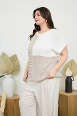 Blu Pepper Plus Multi Pattern Sweater