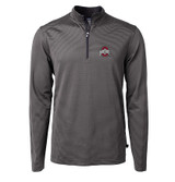 Cutter & Buck Ohio State B&T Virtue Eco Micro Stripe ¼ Zip