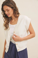 In February Multi-Way Vest Cardigan