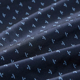 Mizzen+Main Leeward Short Sleeve Dress Shirt - Navy Dotted Leaf