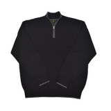 F/X Fusion Black Qtr Zip Mock Sweater 10073