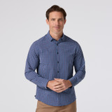 Mizzen+Main No Tuck Leeward Cobalt Doug Plaid Shirt