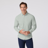 Mizzen+Main No Tuck Leeward Eucalyptus Mini Plaid Shirt