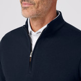 Mizzen+Main KPI Quarter Zip - Navy - TLY19-NVY