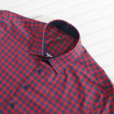 Hustle Sport Shirt - Red Navy Gingham