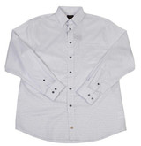 F/X Fusion Long Sleeve Mini Check Shirt - White/Blue/Grey