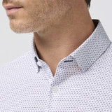 Mizzen+Main Leeward Dress Shirt- Purple Multi Diamond
