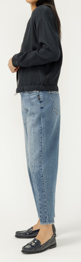 Silver Barrel Leg Jean - L28965AGR348
