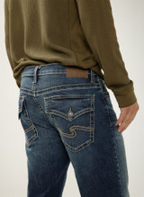 Silver Gordie Loose Fit Straight Leg Jean - M73455EFS410