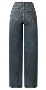 Silver V Front Wide Leg Jeans - L64904HDR236