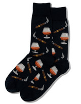 HOTSOX Cognac & Cigars Dress Sock - Black