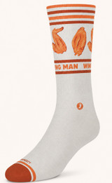 Shinesty The Buffalo & Blue - Chicken Wings Heel Hammock™ Crew Socks